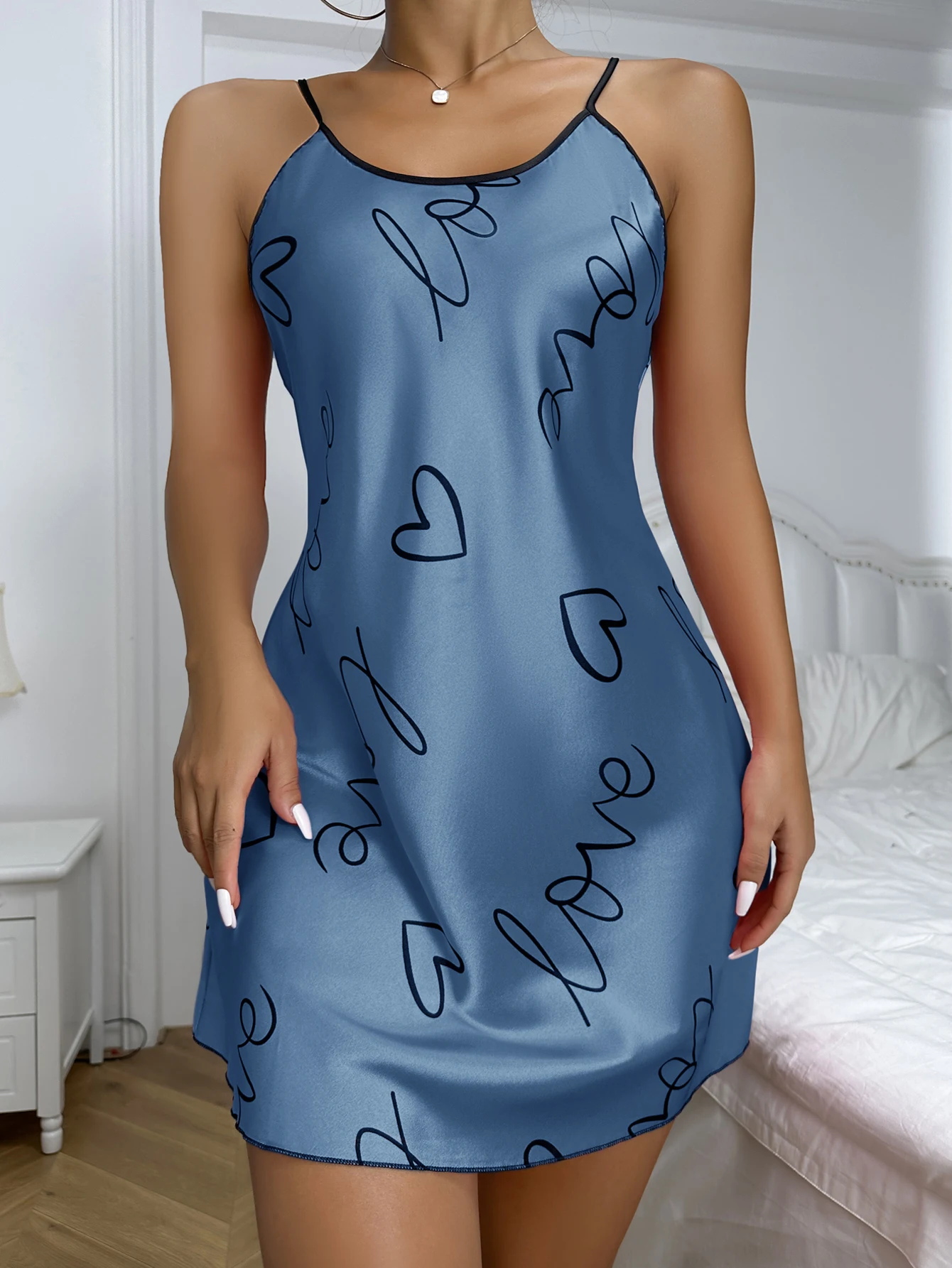 Camisola Estampada Com Coração Elegante - Image 4