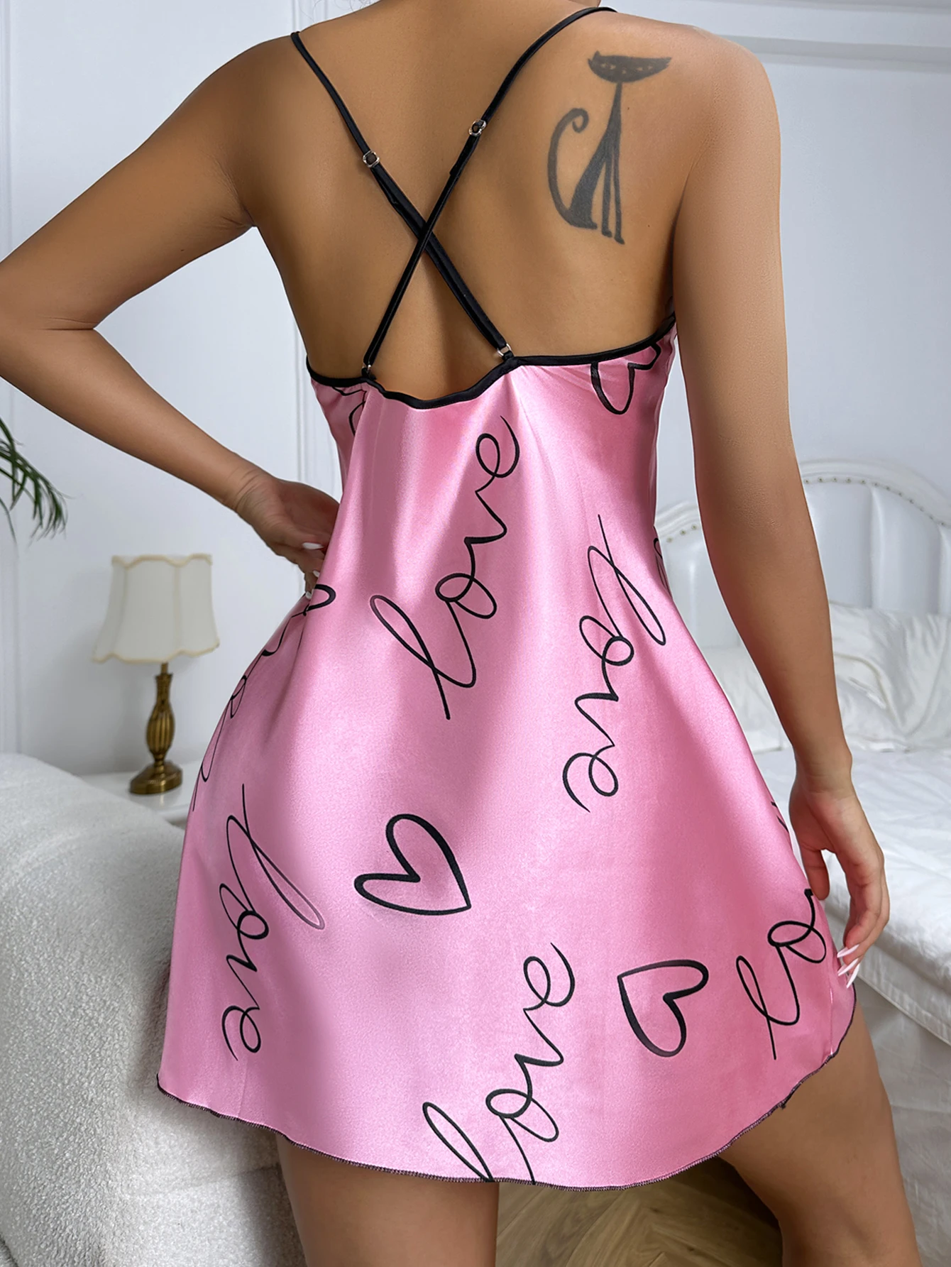Camisola Estampada Com Coração Elegante - Image 2
