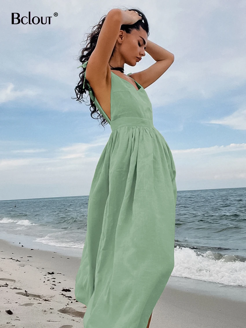 Vestido Longo de Linho Costa Nua Melissa - Image 3