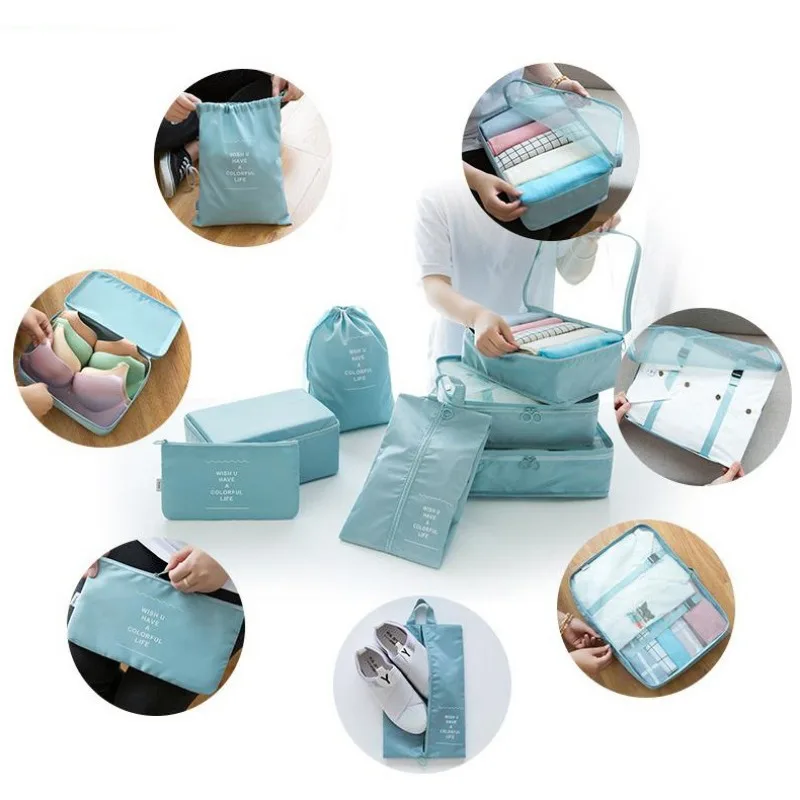 Organizador De Roupas Para Viagem Kit 7 Pcs - Image 4