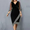 Vestido Vintage Elegante Para Festas - Plus Size