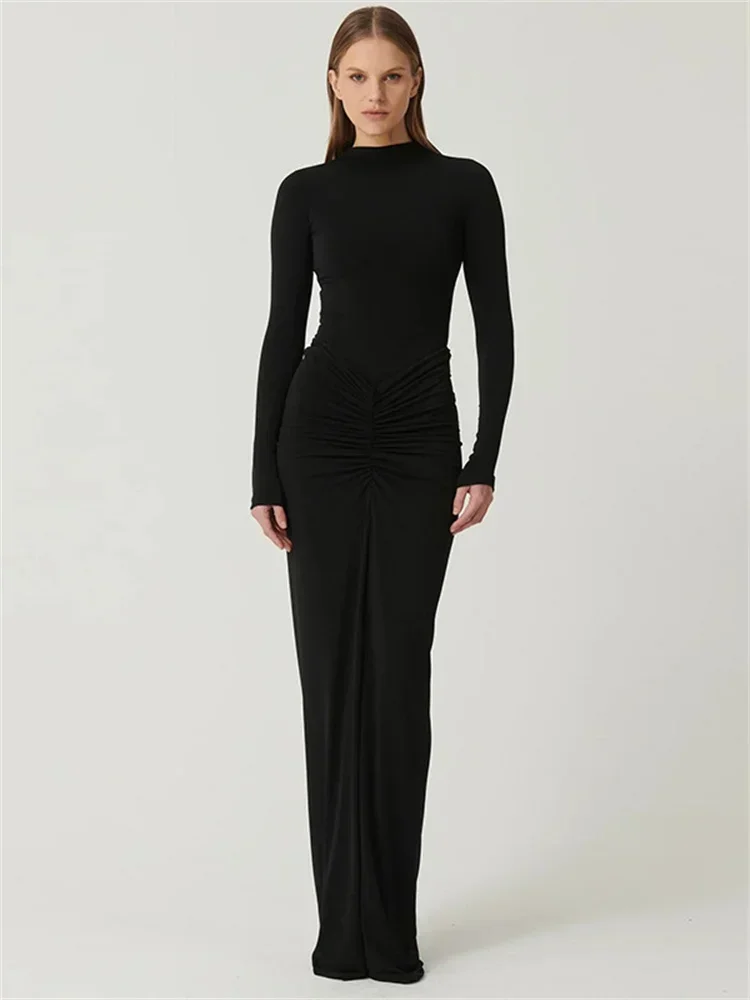 Vestido Maxi Plissado Longo Ana Rita - Image 6
