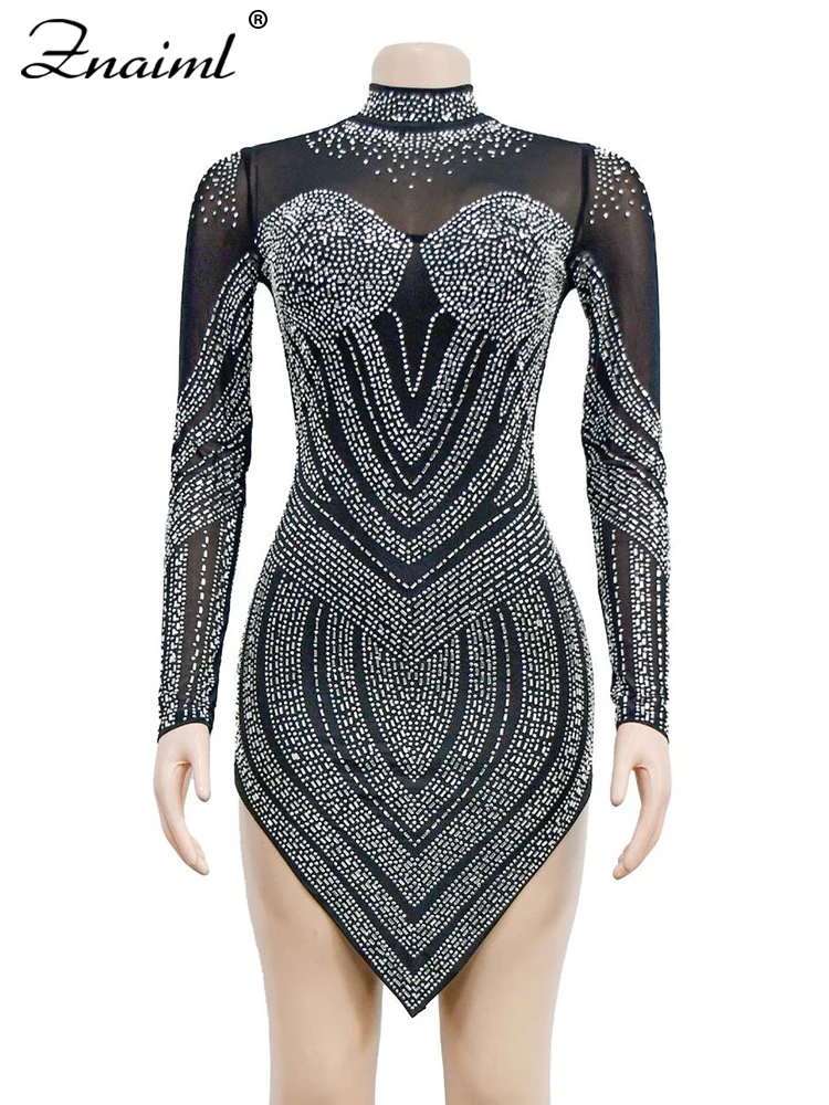Vestido Curto de Malha Cristal Brilhante Esther - Image 5