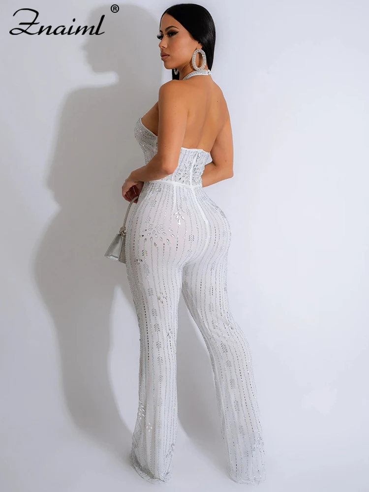 Macacão Costa Nua com Strass Brilhante Maju - Image 4