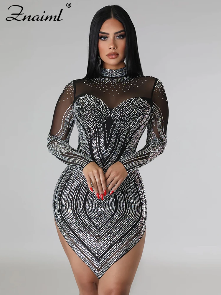 Vestido Curto de Malha Cristal Brilhante Esther - Image 4