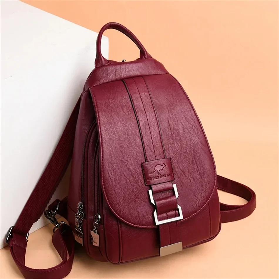 Mochilas de Couro Casual Vivi