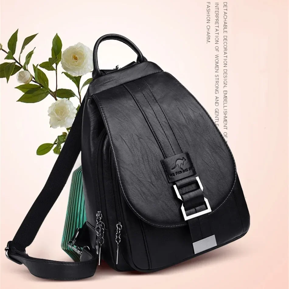 Mochilas de Couro Casual Vivi - Image 3