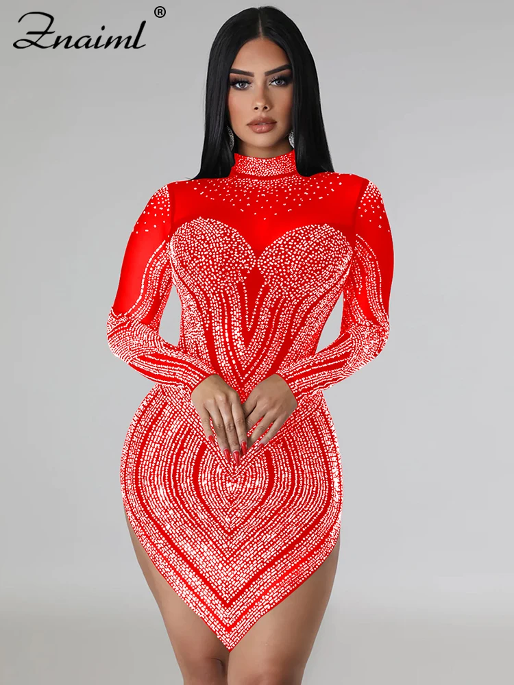 Vestido Curto de Malha Cristal Brilhante Esther - Image 3