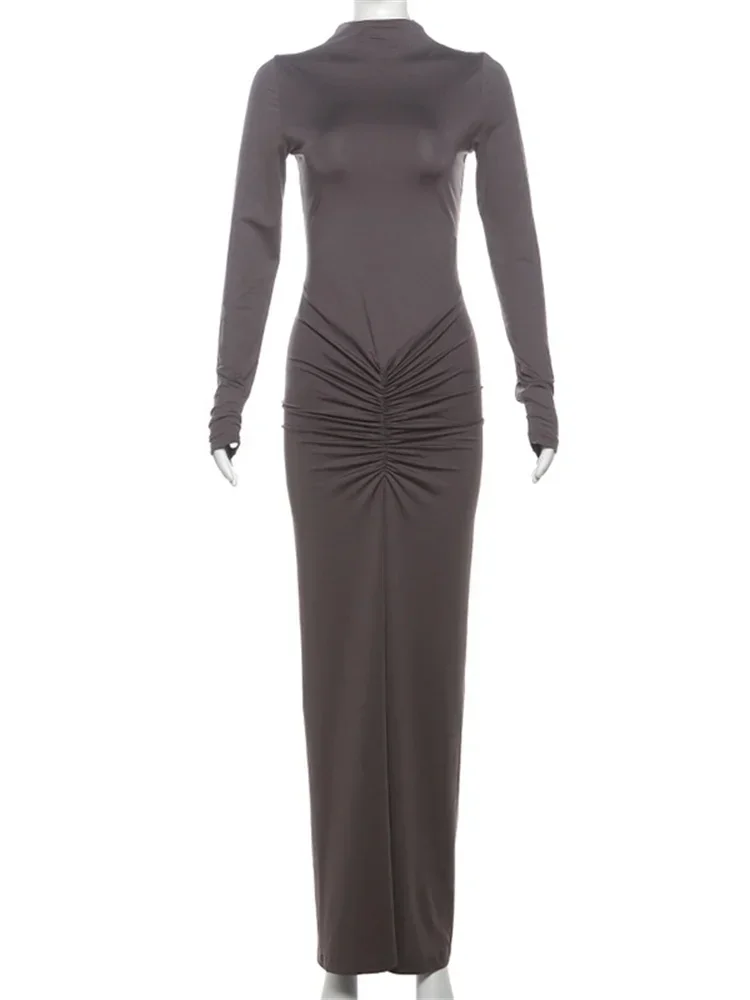 Vestido Maxi Plissado Longo Ana Rita - Image 5