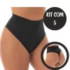 kit 5 Calcinhas Modeladora Cintura Alta Fio Dental