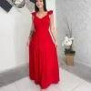Vestido Longo Luxo Vermelho Thalissa