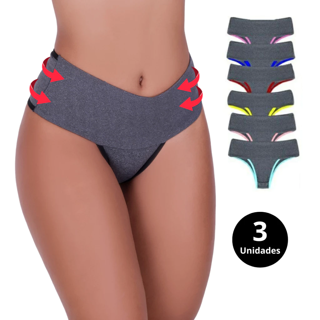Kit 3 Calcinhas Fitness Seca Barriga® Link Especial com Desconto Para Você R$ 67.90 Somente Hoje ✅