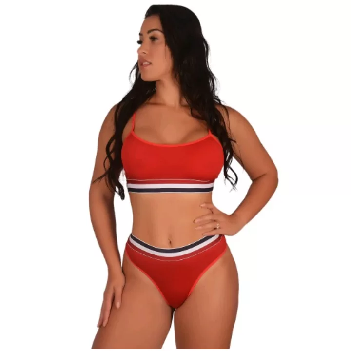 Kit 3 Conjunto Feminino Lingerie Blogueira Microfibra Top e Calcinha - Image 4