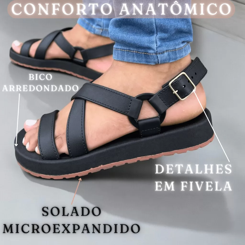 Sandália Feminina Dunas Papete Rasteira Birken Macia - Image 2