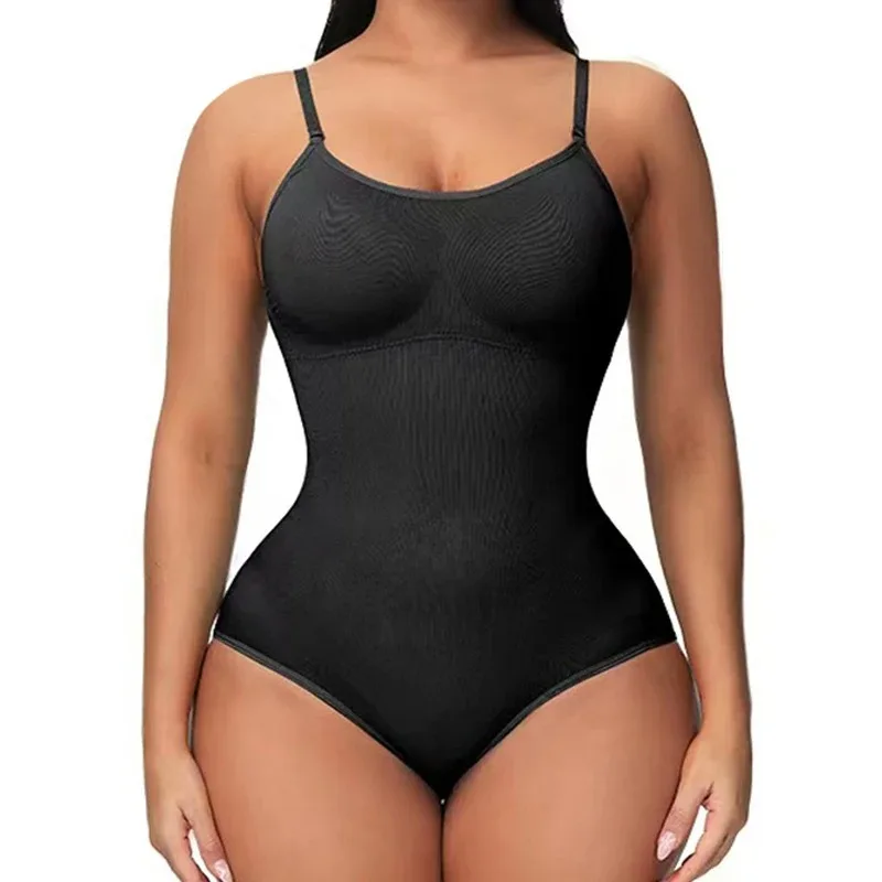 Body Modelador com Alças Finas e Decote V