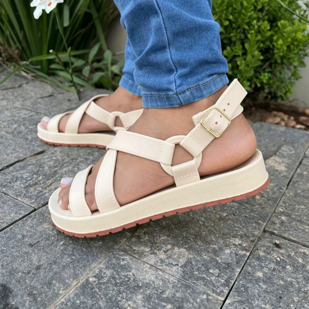 Sandália Feminina Dunas Papete Rasteira Birken Macia - Image 5