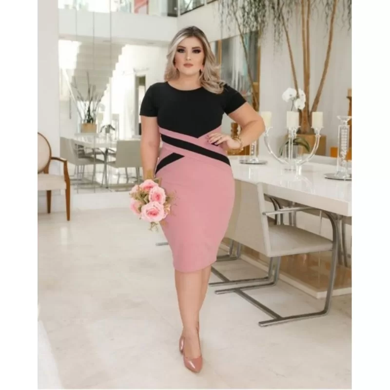 Vestido Midi Detalhe em X Moda Evangélica - Image 7
