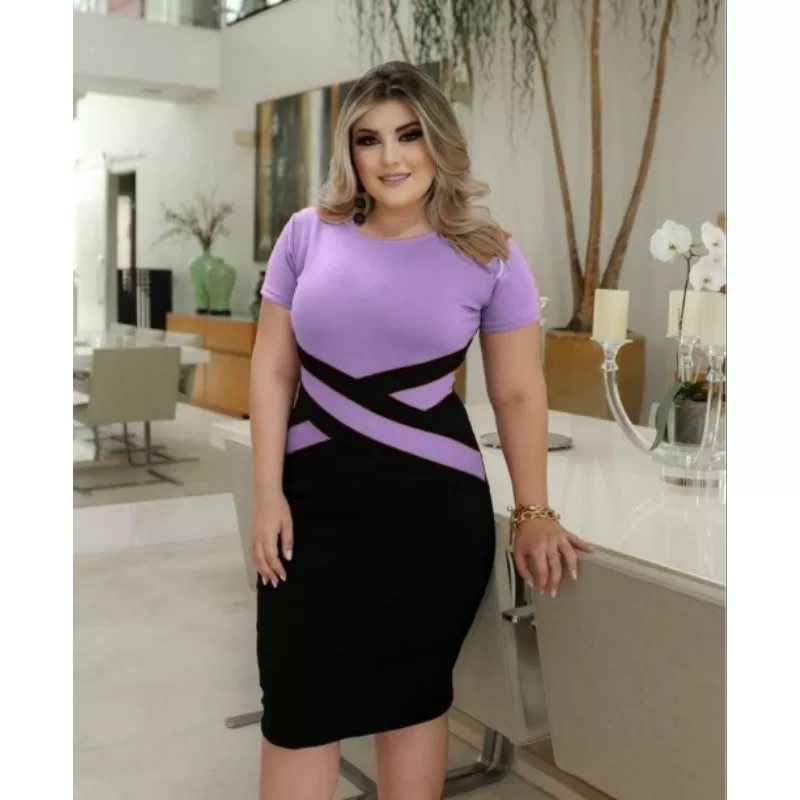 Vestido Midi Detalhe em X Moda Evangélica - Image 9
