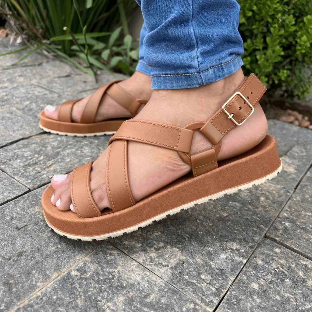 Sandália Feminina Dunas Papete Rasteira Birken Macia - Image 7