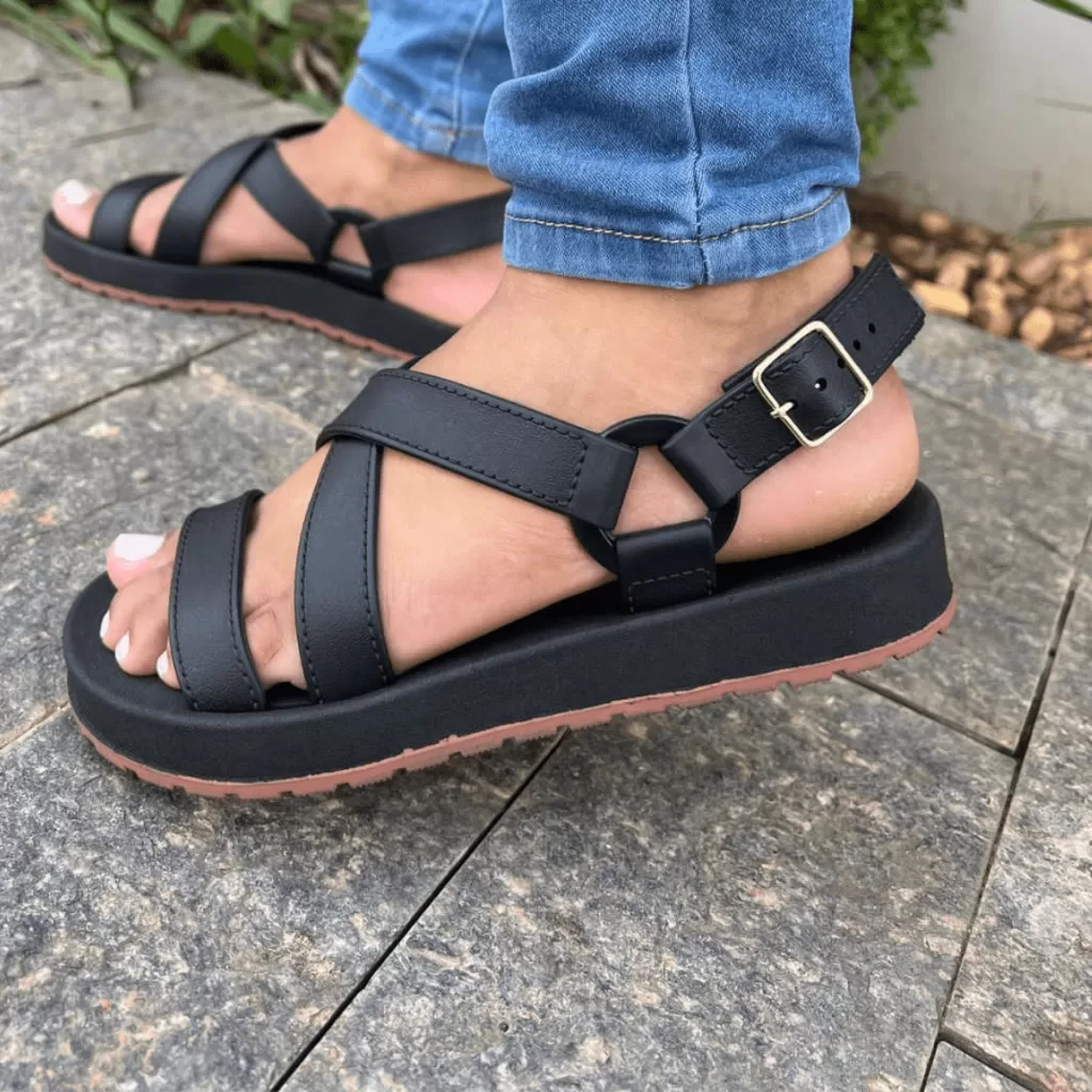 Sandália Feminina Dunas Papete Rasteira Birken Macia - Image 8